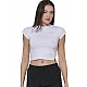 ΓΥΝΑΙΚΕΙΟ CROP T-SHIRT Body Action 051625-01-WHITE