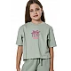 ΠΑΙΔΙΚΟ T-SHIRT ΓΙΑ ΚΟΡΙΤΣΙΑ Body Action 052603-01-PISTACHIO GREEN