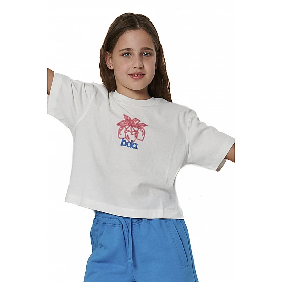 ΠΑΙΔΙΚΟ T-SHIRT ΓΙΑ ΚΟΡΙΤΣΙΑ Body Action 052603-01-WHITE ALYSSUM
