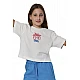 ΠΑΙΔΙΚΟ T-SHIRT ΓΙΑ ΚΟΡΙΤΣΙΑ Body Action 052603-01-WHITE ALYSSUM