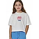 ΠΑΙΔΙΚΟ T-SHIRT ΓΙΑ ΚΟΡΙΤΣΙΑ Body Action 052603-01-WHITE ALYSSUM