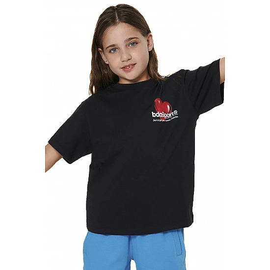 ΠΑΙΔΙΚΟ T-SHIRT ΓΙΑ ΚΟΡΙΤΣΙΑ Body Action 052604-01-BLACK