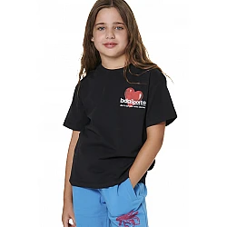 ΠΑΙΔΙΚΟ T-SHIRT ΓΙΑ ΚΟΡΙΤΣΙΑ Body Action 052604-01-BLACK