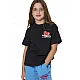 ΠΑΙΔΙΚΟ T-SHIRT ΓΙΑ ΚΟΡΙΤΣΙΑ Body Action 052604-01-BLACK