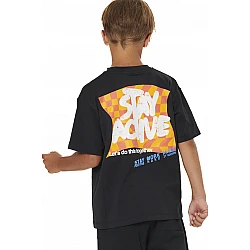 ΠΑΙΔΙΚΟ T-SHIRT ΓΙΑ ΑΓΟΡΙΑ Body Action 054605-01-BLACK