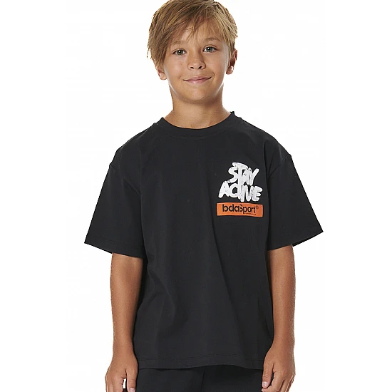 ΠΑΙΔΙΚΟ T-SHIRT ΓΙΑ ΑΓΟΡΙΑ Body Action 054605-01-BLACK