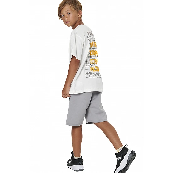 ΠΑΙΔΙΚΟ T-SHIRT ΓΙΑ ΑΓΟΡΙΑ Body Action 054606-01-WHITE ALYSSUM