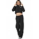 ΓΥΝΑΙΚΕΙΟ CROPPED ΦΟΥΤΕΡ ΜΕ ΚΟΥΚΟΥΛΑ Body Action 061524-01-BLACK