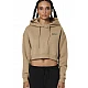 ΓΥΝΑΙΚΕΙΟ CROPPED ΦΟΥΤΕΡ ΜΕ ΚΟΥΚΟΥΛΑ Body Action 061524-01-TEAK BEIGE