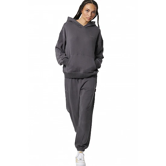 ΓΥΝΑΙΚΕΙΟ ΦΟΥΤΕΡ ΜΕ ΚΟΥΚΟΥΛΑ Body Action 061525-01-PINSTRIPE GREY