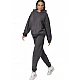 ΓΥΝΑΙΚΕΙΟ ΦΟΥΤΕΡ ΜΕ ΚΟΥΚΟΥΛΑ Body Action 061525-01-PINSTRIPE GREY