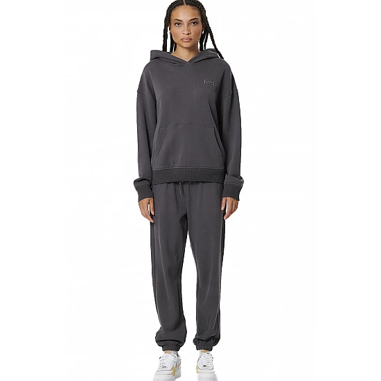 ΓΥΝΑΙΚΕΙΟ ΦΟΥΤΕΡ ΜΕ ΚΟΥΚΟΥΛΑ Body Action 061525-01-PINSTRIPE GREY