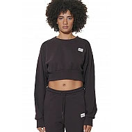 ΓΥΝΑΙΚΕΙΑ CROP ΜΠΛΟΥΖΑ Body Action 061621-01-SOLEMNITY BROWN
