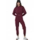 ΓΥΝΑΙΚΕΙΟ CROP MODAL ΦΟΥΤΕΡ ΜΕ ΚΟΥΚΟΥΛΑ Body Action 061622-01-MAROON BANNER