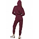 ΓΥΝΑΙΚΕΙΟ CROP MODAL ΦΟΥΤΕΡ ΜΕ ΚΟΥΚΟΥΛΑ Body Action 061622-01-MAROON BANNER