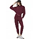 ΓΥΝΑΙΚΕΙΟ CROP MODAL ΦΟΥΤΕΡ ΜΕ ΚΟΥΚΟΥΛΑ Body Action 061622-01-MAROON BANNER