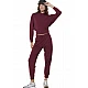 ΓΥΝΑΙΚΕΙΟ CROP MODAL ΦΟΥΤΕΡ ΜΕ ΚΟΥΚΟΥΛΑ Body Action 061622-01-MAROON BANNER