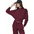 ΓΥΝΑΙΚΕΙΟ CROP MODAL ΦΟΥΤΕΡ ΜΕ ΚΟΥΚΟΥΛΑ Body Action 061622-01-MAROON BANNER