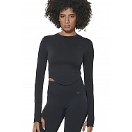 ΓΥΝΑΙΚΕΙΑ ΜΠΛΟΥΖΑ ΜΕ ΛΑΙΜΟΚΟΨΗ  Body Action 061628-01-BLACK