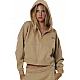 ΓΥΝΑΙΚΕΙΑ ZAKETA ΜΕ ΚΟΥΚΟΥΛΑ Body Action 071521-01-TEAK BEIGE