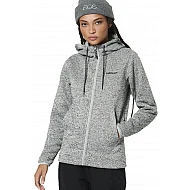 ΓΥΝΑΙΚΕΙΑ KNIT FLEECE ΖΑΚΕΤΑ  Body Action 071526-01-CHALK GREY HEATHER