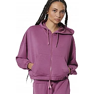 ΓΥΝΑΙΚΕΙΑ CROPPED ZΑΚΕΤΑ ΜΕ ΚΟΥΚΟΥΛΑ Body Action 071528-01-CRUSHED BERRY