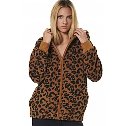 ΓΥΝΑΙΚΕΙΑ SHERPA ΖΑΚΕΤΑ ΜΕ ΚΟΥΚΟΥΛΑ  Body Action 071529-01-ANIMAL MOCHA