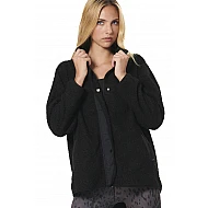 ΓΥΝΑΙΚΕΙΑ OVERSIZED BOUCLE-FLEECE ΖΑΚΕΤΑ Body Action 071530-01-BLACK