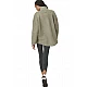 ΓΥΝΑΙΚΕΙΑ OVERSIZED BOUCLE-FLEECE ΖΑΚΕΤΑ Body Action 071530-01-FOG GREEN