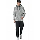 ΑΝΔΡΙΚΗ KNIT FLEECE ΖΑΚΕΤΑ ΜΕ ΚΟΥΚΟΥΛΑ Body Action 073528-01-CHALK GREY HEATHER
