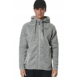 ΑΝΔΡΙΚΗ KNIT FLEECE ΖΑΚΕΤΑ ΜΕ ΚΟΥΚΟΥΛΑ Body Action 073528-01-CHALK GREY HEATHER