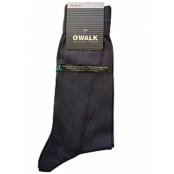 Ανδρική Κάλτσα Βαμβάκι WALK W100-10 Γκρι Σκούρο
