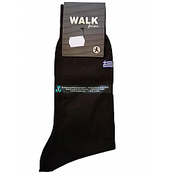Ανδρική Κάλτσα βαμβάκι WALK W100-16 καφέ