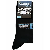 Ανδρική Κάλτσα βαμβάκερη ελαστική WALK W104 μαύρη