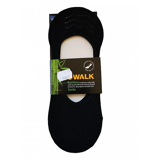 Κάλτσα  σουμπά bamboo WALK SOCKS W716 Μαύρη