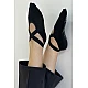 Γυναικείο Καλτσάκι Γιόγκα Βαμβακερό One Size 36-41 Αντιολισθητικός Πάτος βετουζάκια ABS Λάστιχο Στήριξης IDER 2103 ΜΑΥΡΟ