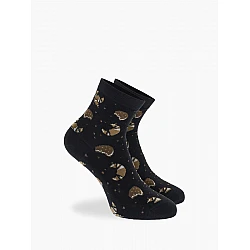 Γυναικεία Κάλτσα Ημίκοντη bamboo 36-40 ONE SIZE WALK SOCKS W333-25-02 ΜΑΥΡΟ
