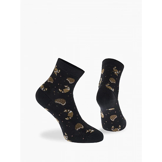 Γυναικεία Κάλτσα Ημίκοντη bamboo 36-40 ONE SIZE WALK SOCKS W333-25-02 ΜΑΥΡΟ
