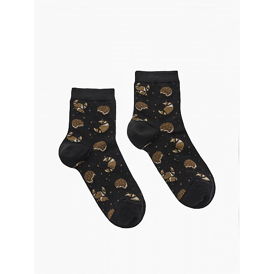 Γυναικεία Κάλτσα Ημίκοντη bamboo 36-40 ONE SIZE WALK SOCKS W333-25-02 ΜΑΥΡΟ