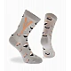 Κάλτσα Βαμβακερή Σχέδιο sushi One Size 36-40 Μαλακό Λάστιχο WALK W132-11-13 ΓΚΡΙ