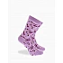 Κάλτσα Βαμβακερή Σχέδιο Wine One Size 36-40 Μαλακό Λάστιχο WALK W132-9-30 ΡΟΖ