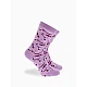Κάλτσα Βαμβακερή Σχέδιο Wine One Size 36-40 Μαλακό Λάστιχο WALK W132-9-30 ΡΟΖ