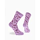 Κάλτσα Βαμβακερή Σχέδιο Wine One Size 36-40 Μαλακό Λάστιχο WALK W132-9-30 ΡΟΖ