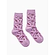 Κάλτσα Βαμβακερή Σχέδιο Wine One Size 36-40 Μαλακό Λάστιχο WALK W132-9-30 ΡΟΖ