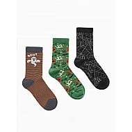 Παιδική Κάλτσα bamboo 27-38 3 Ζεύγη WALK SOCKS W1814-11 MULTI