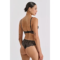 Δαντελένιο Σετ Εσωρούχων   Μαύρο Milena By Paris Set10193-8464-Μαύρο