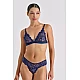 Δαντελένιο Σετ Εσωρούχων   Μπλε Milena By Paris Set10212-8531-Μπλε
