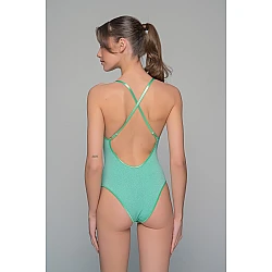 Κορμάκι Bikini Ιριδίζουσα Λύκρα   Aqua Milena By Paris 002507-Aqua