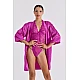 Σετ Sexy Κορμάκι και Σατέν Ρόμπα   Magenta Milena By Paris Set2529-5369-Magenta