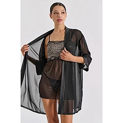 Sexy Σετ Εσωρούχων με Διαφάνεια   Μαύρο Milena By Paris Set3464-5365-Μαύρο
